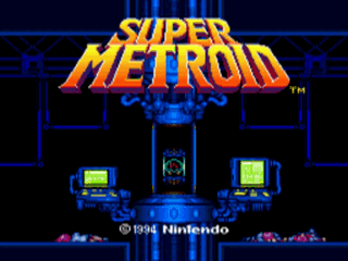 Super Metroid Test - Mini Hack Version Title Screen